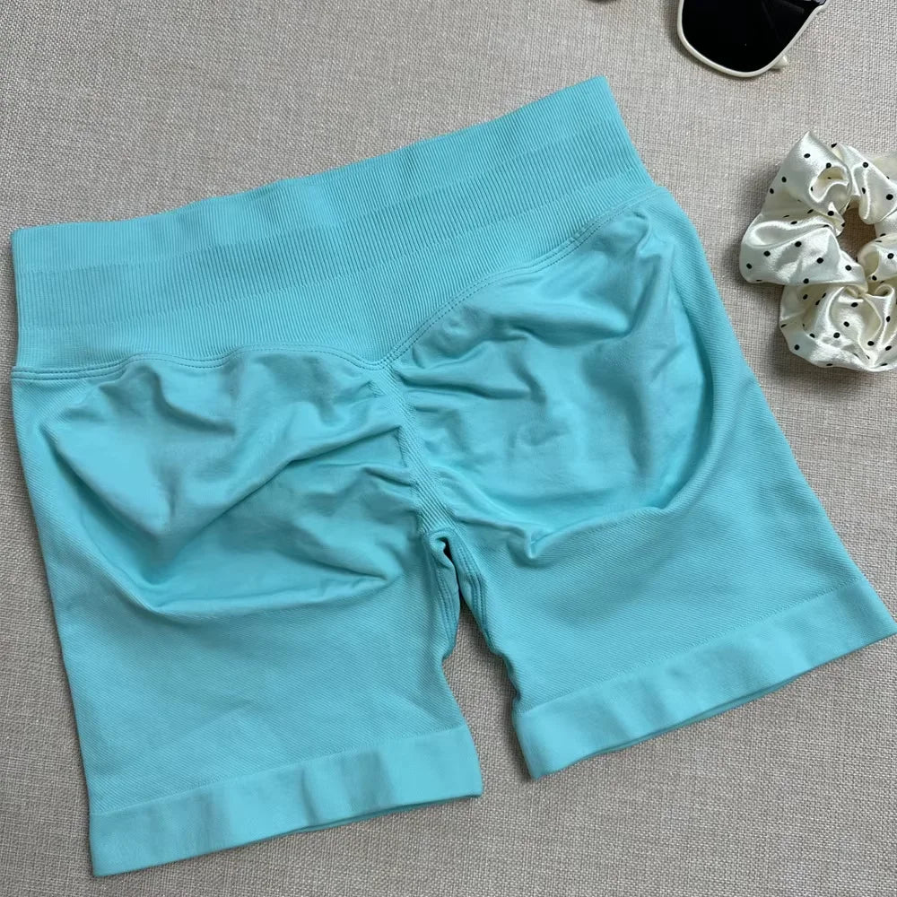 Impacts Shorts Set Workout Scrunch Shorts Sets Halter Sports Fitness Clothes Gym Suit Scrunch Shorts