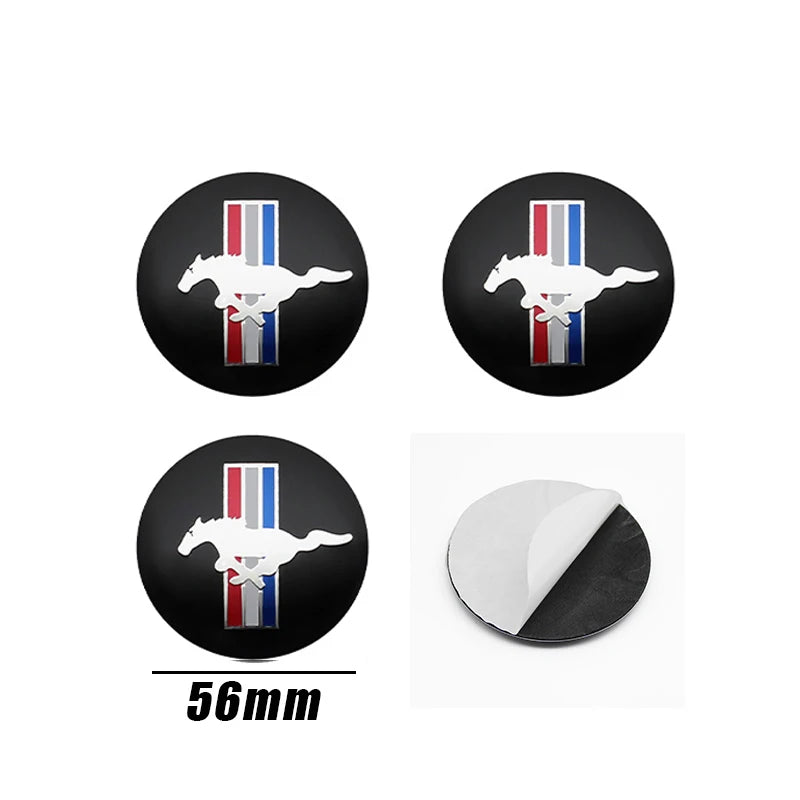 4Pc 56mm 60mm 54mm Car Wheel Center Hub Cap For Ford Fiesta Mondeo Fusion Explorer Escape Focus Kuga Rim Cover Sticker Accessory