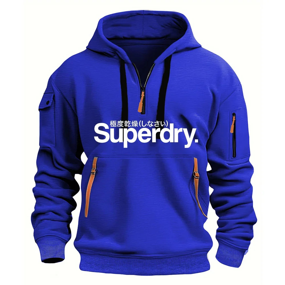 Men's Hooded Sweatshirt, Loose Pullover Hoodie