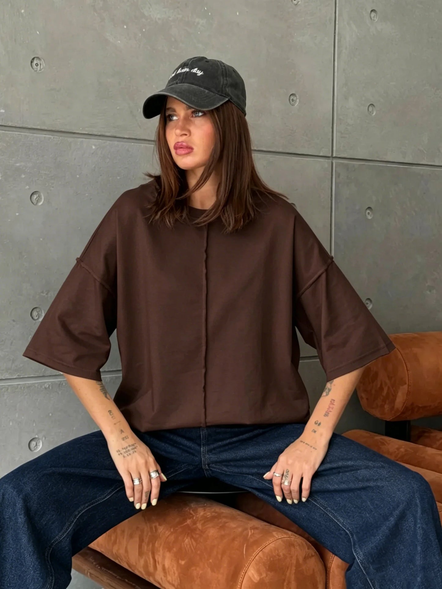 Hirsionsan Summer Casual Oversized T-shirts Women 100% Cotton Pink Loose Tees 2026 New Cusual Solid O Neck Female Aesthetic Tops