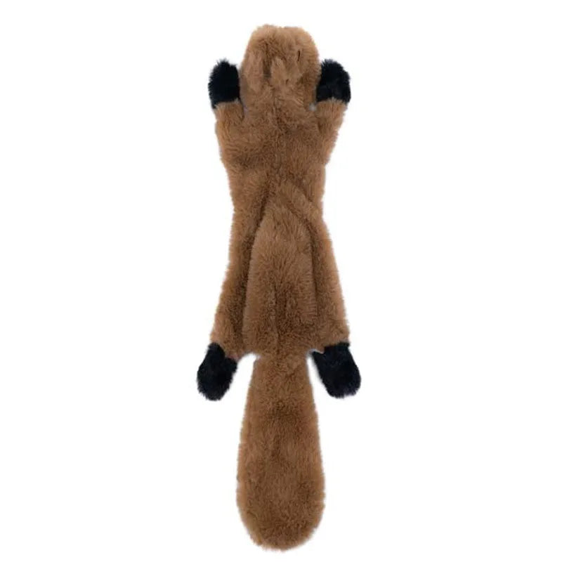 Plush Animal Squeaky Dog Toys - Tiger, Penguin, Fox & More - photo 13