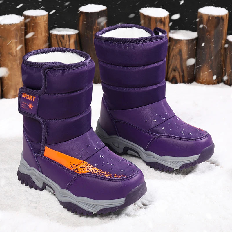 Girls Princess Snow Boots - Plush Lined High Winter Boots - photo 4