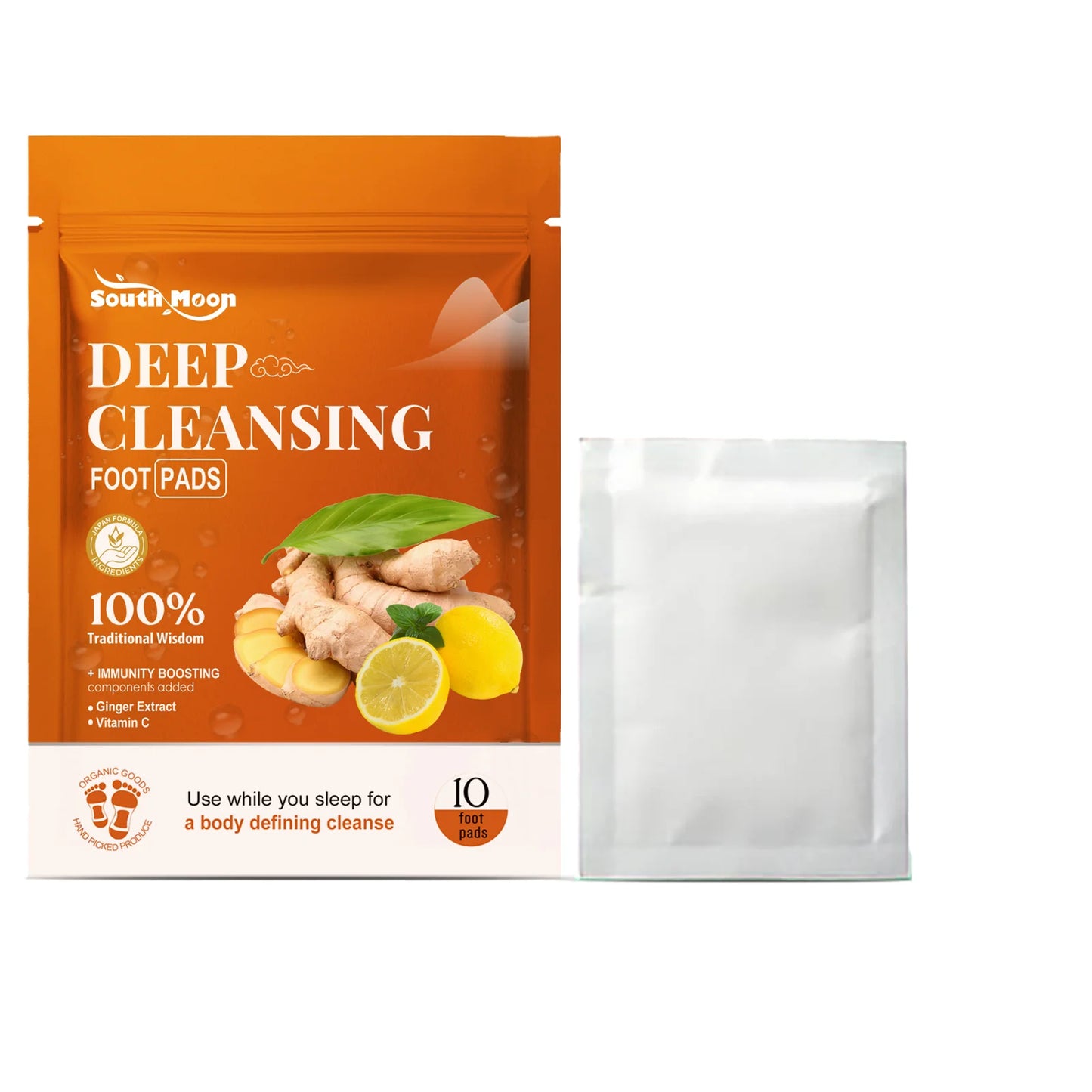 Natural Ingredient Ginger Cleansing Pads Relieve Stress Body Foot Care Remove Toxins Foot Health Improve Sleep Foot Care Patches