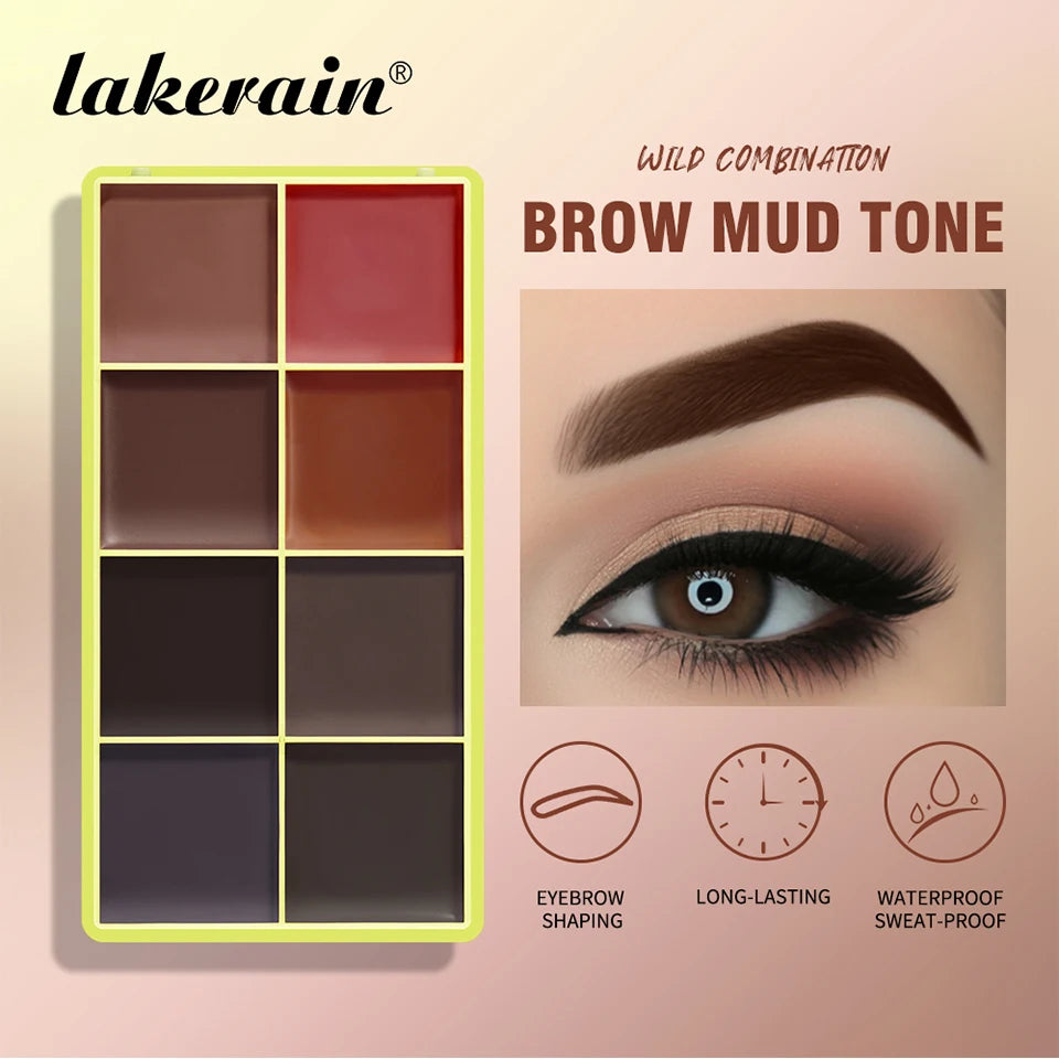 Curve Case Cream Eyebrow Cream Blush Highlighter Palette Matte Shimmer Finishes Shadow Tones Long-Lasting Cosmetics