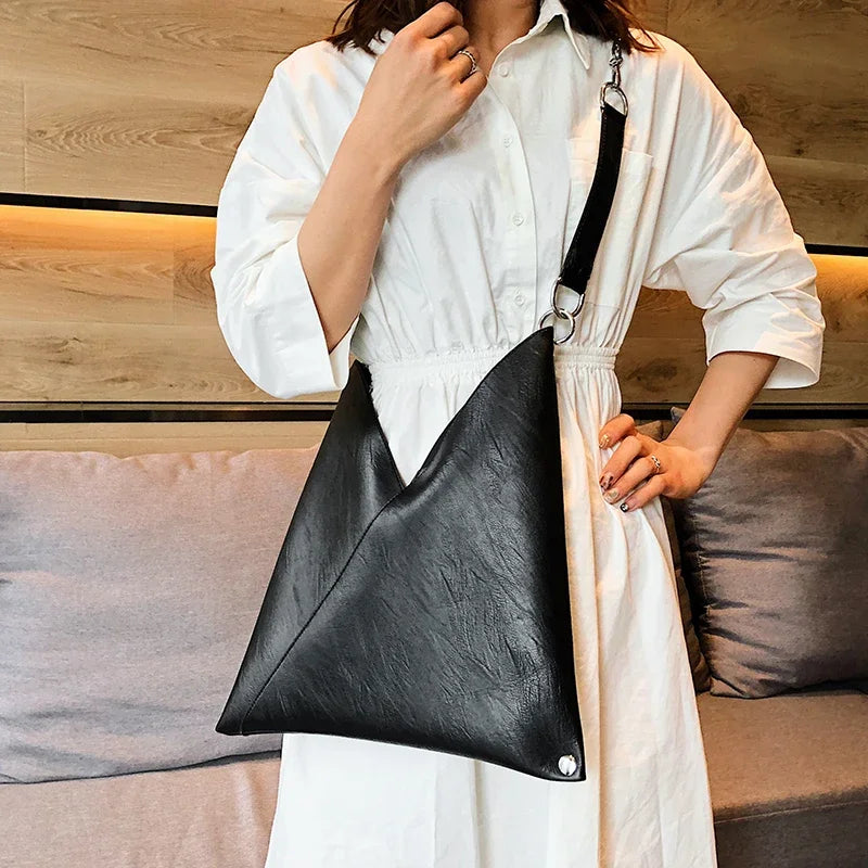 Women's Large Tote Handbag - Chain Strap Shoulder Bag with Rivets - photo 3