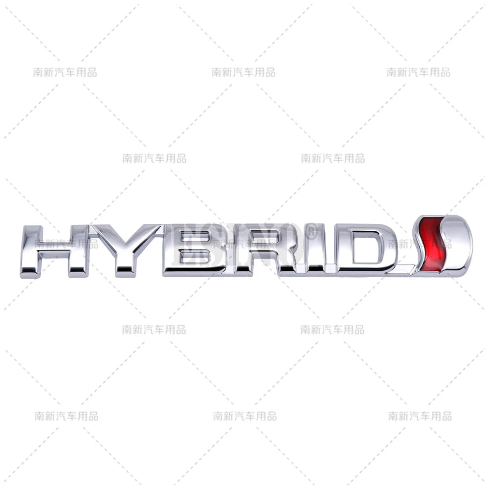 Car Styling Hybrid 3D Grill Rear Trunk Fender Metal Chrome Zinc Alloy Emblem Badge for Toyota RAV 4 Prado Camry Corolla Yaris