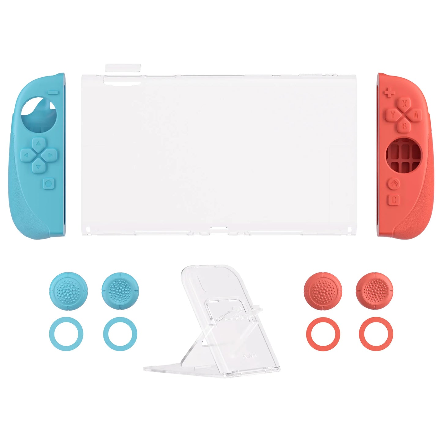PlayVital Ranger Dockable Silicone Grip Case with Hard Shell Cover for Nintendo Switch 2 Full-Body Cover with Stand & Thumb Grip