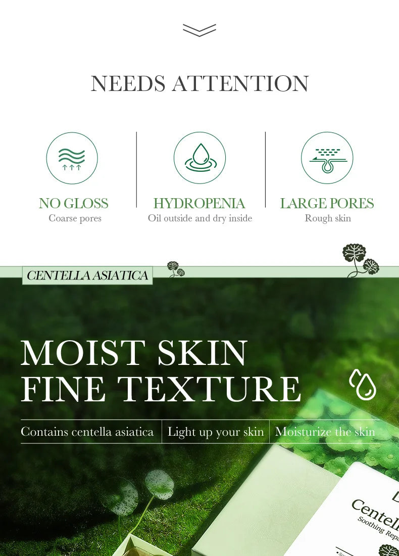 6pcs/set BIOAQUA Centella Skin Care Sets Moisturizing Anti-Aging Face Facial Cleanser Face Cream Serum Eye Cream Skin Care Kit