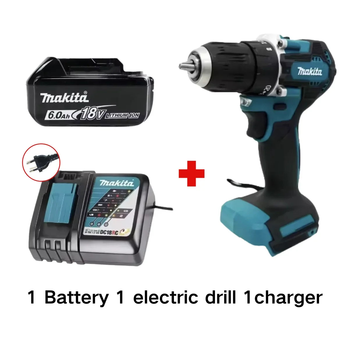 Makita Original. DDF487 Cordless Driver Drill Brushless Electric Impact Screwdriver Rechargeable Power Tool 18V