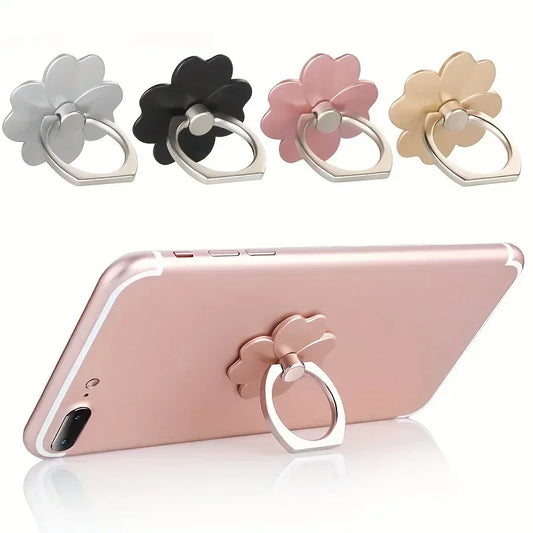 Drop-Proof Phone Ring Stand 360 Rotating for Mobile Phone Car Magnetic Mount Metal Folding Finger Stand Socket