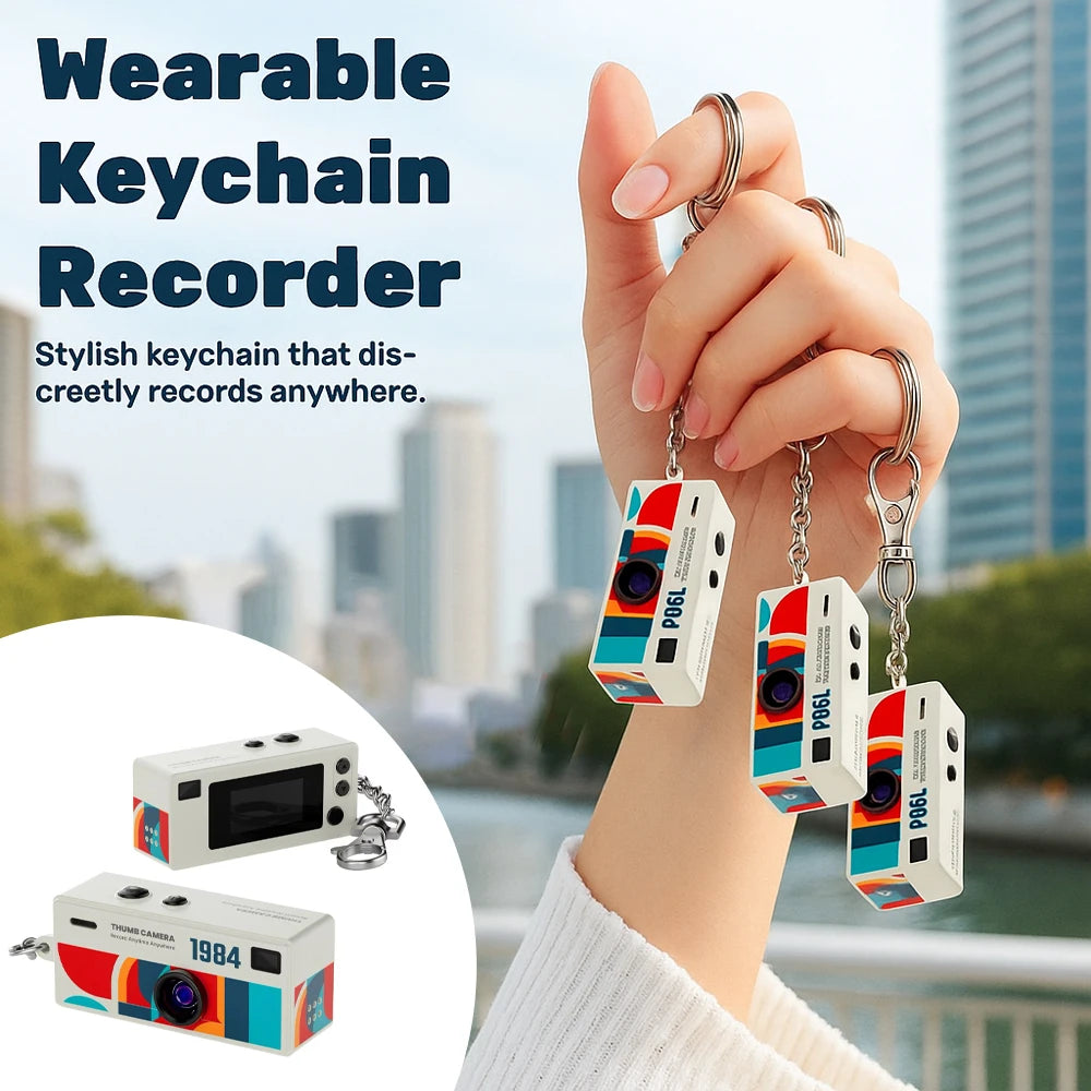 Magecam Retro Keychain Camera — 1080P Mini Digital Camcorder