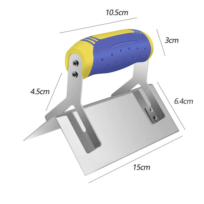 Inner & Outer Corner Trowel, Stainless Steel Drywall 90° Tool