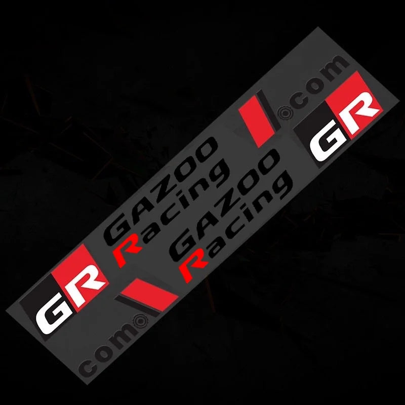 2pcs Car Door Body Sticker Car Side Door Vinyl Decal Stickers For Toyota GR Sport GR GAZOO RACING CHR Corolla Hilux Prad Yaris