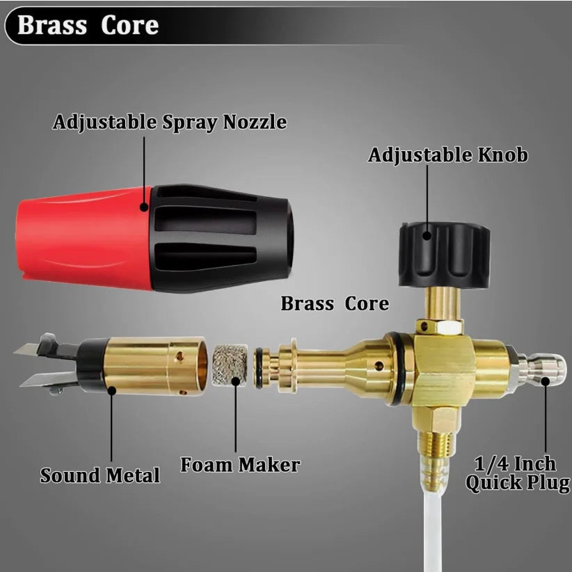 Foam Cannon Gun Car Wash Soap Lance Sprayer Pressure Washer Bottle Large-mouth Pot Car Wash Machine