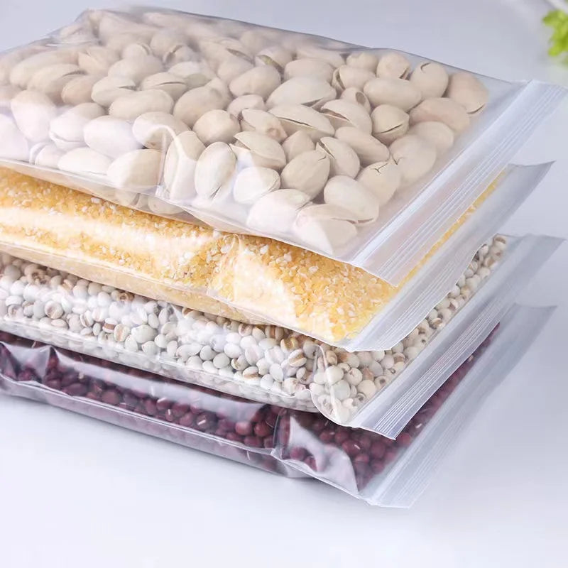 Thicken Clear Zipper Sealed Bags – Heavy-Duty Reclosable Plastic Storage Pouches for Jewelry, Food & Small Parts | Wholesale