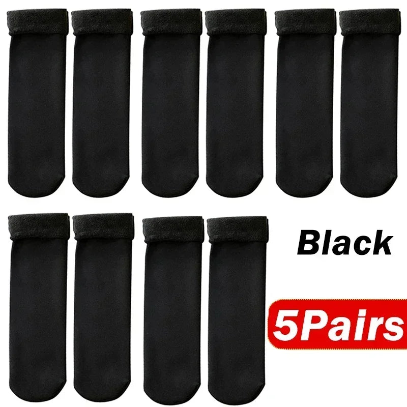 Women's Thermal Velvet Ankle Socks, Winter Warm Socks