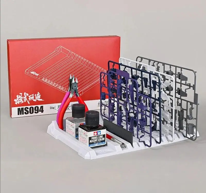 MSWZ MS094 Model Parts Stoage Rack for Gundam Military Model  Model Assembly Storage Rack for Panel Line Fluid And Cutting Plier