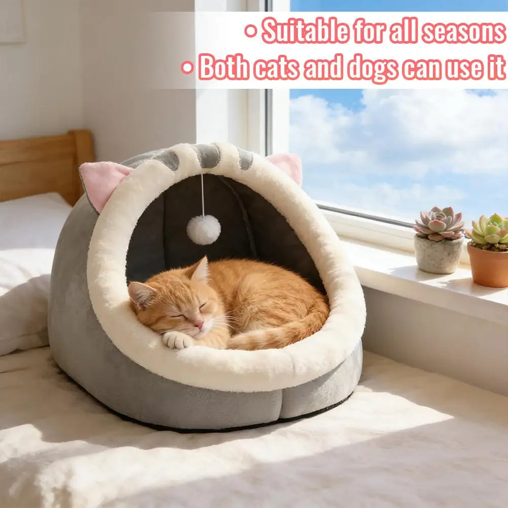 Foldable Self-Warming Cat Tent Bed - Removable & Washable – photo 5