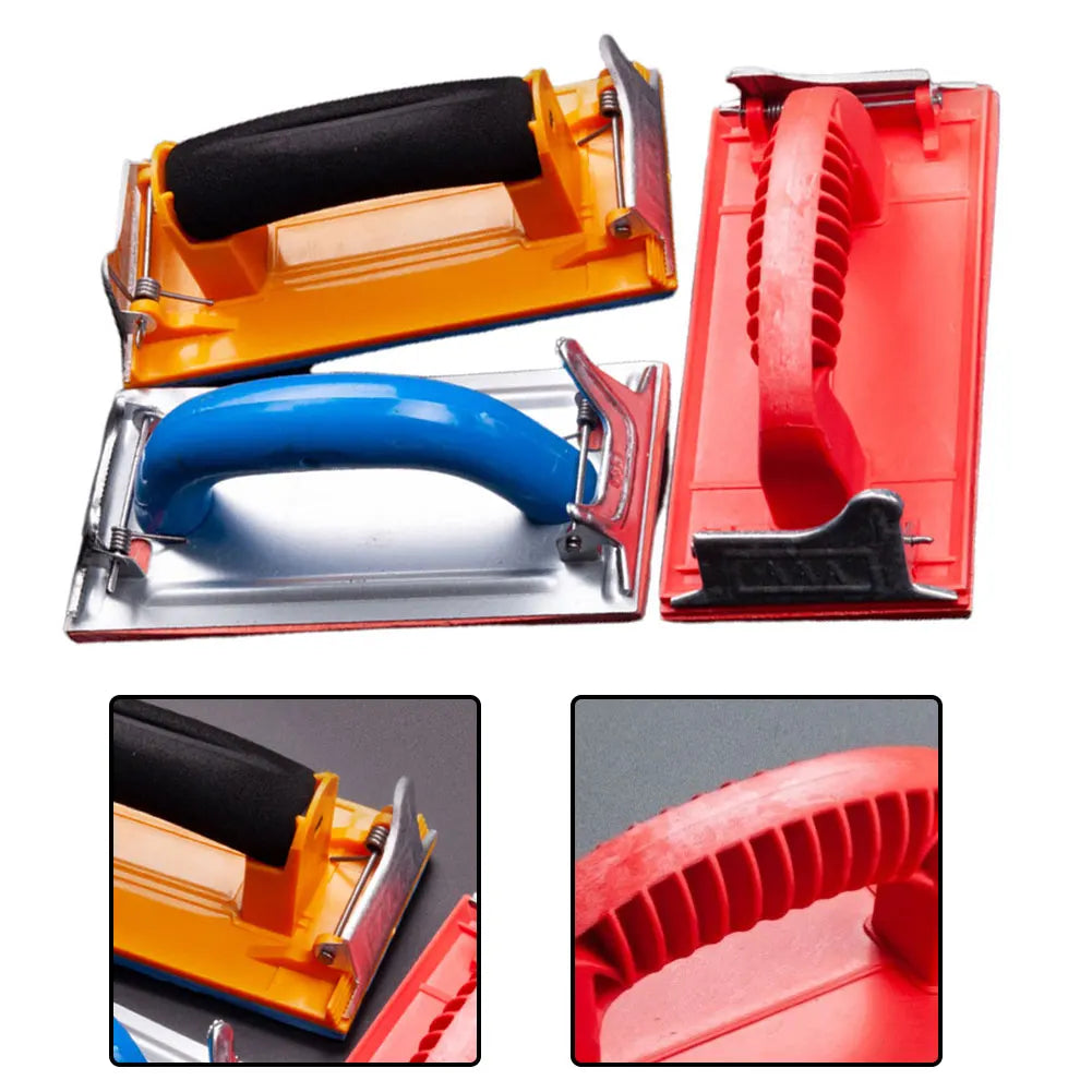 1pc Sandpaper Holder Grinding Polishing Tool hand sander Woodworking Abrasive Tool Wall Sand Board Wi/ Metal Clip for wood metat