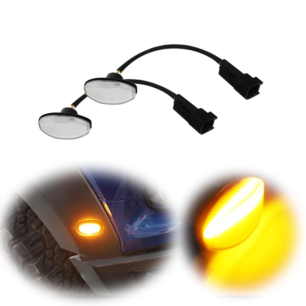 LED Side Marker Fender Lights for Ford F-150 Raptor SVT 2010–2014 (2-Pack)