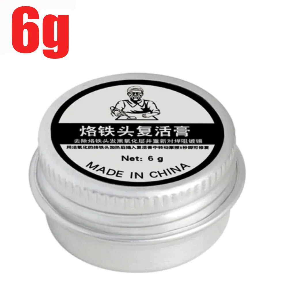 150-6G Soldering Iron Head Resurrection Paste Iron Tip Refresher Solder Cream Non-stick Tin Repair Tool Iron Head Cleaning Paste