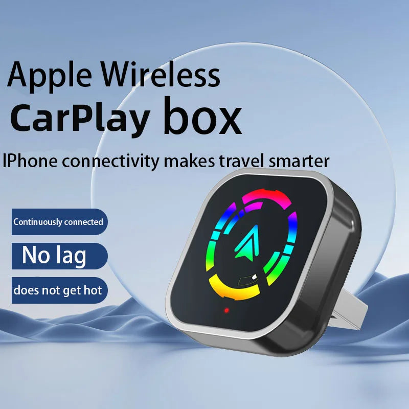 2025 New Wireless Carplay Adapter with Wireless Android Auto Voice Control 2-in-1 Intelligent Automatic WiFi Connection Suitabl