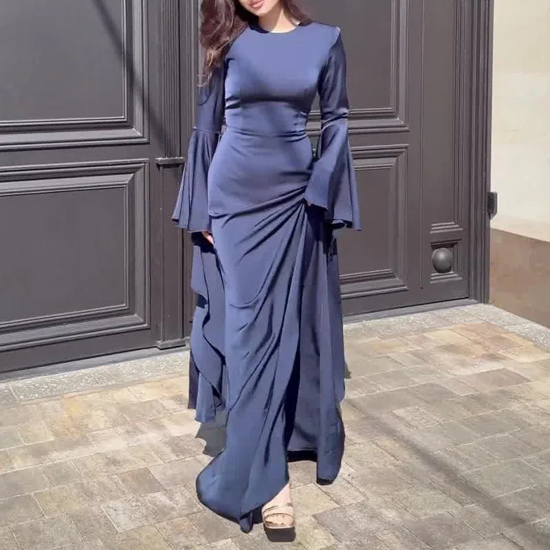 Eid Muslim Women Dress Abaya Flare Sleeve Vestidos Largos Party Caftan Jalabiya Ramadan Long Dresses Dubai Kaftan Arab Robe 2026