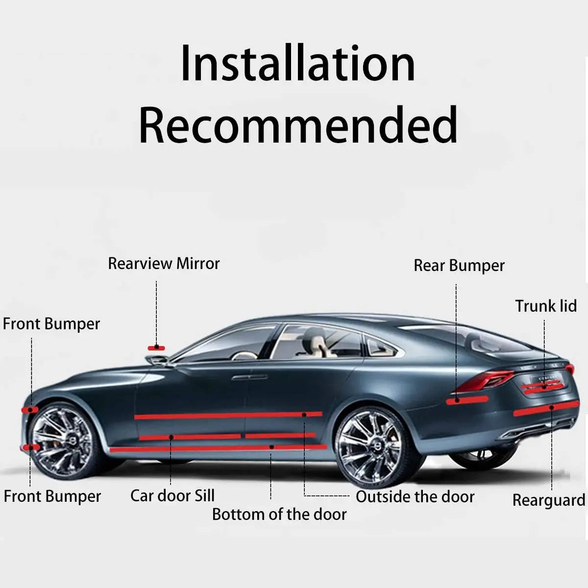 1-10m Nano Carbon Fiber Film Transparent Car Body Vinyl Wrap Black Sticker 3D Auto Foil Cover Decoration Door Mirror Protective