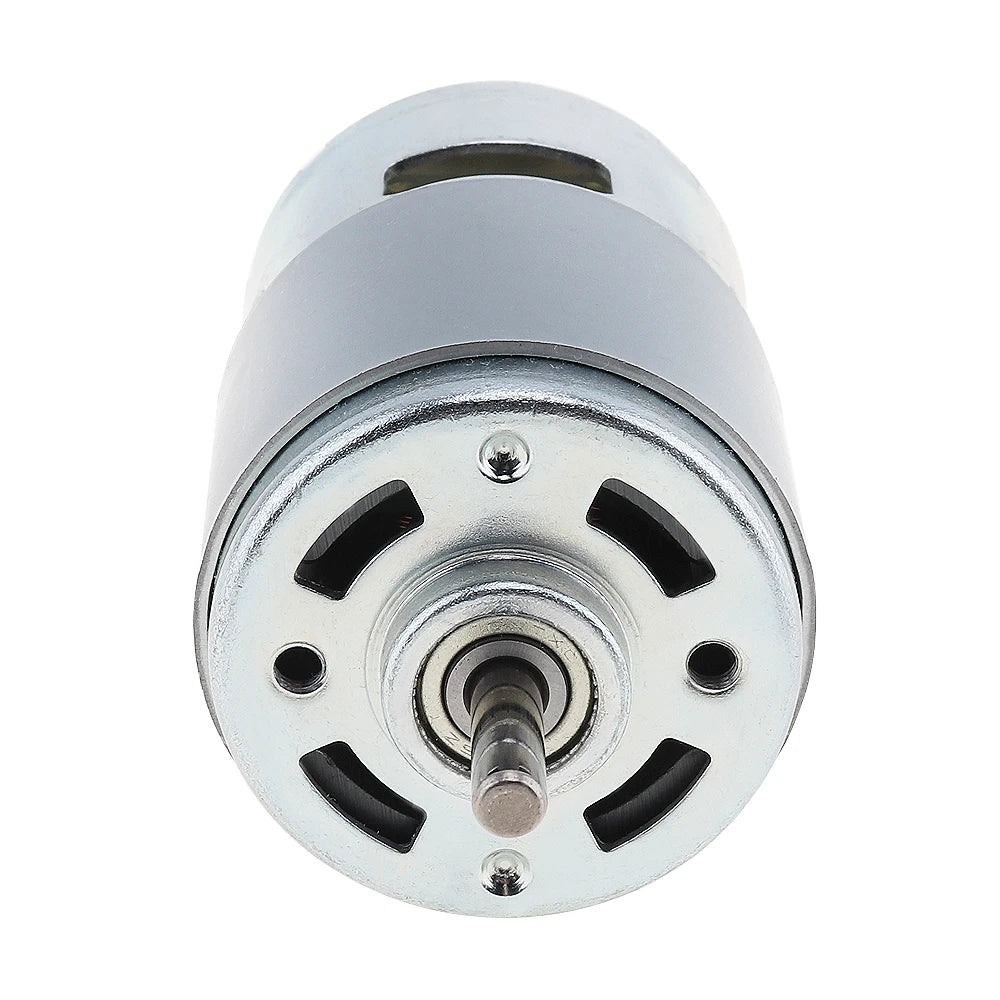 775 DC Motor 12V 3000-15000RPM High Speed Large Torque Motor for Small Drill/Micro Machine Tool with Ball Bearing and Fan Blades