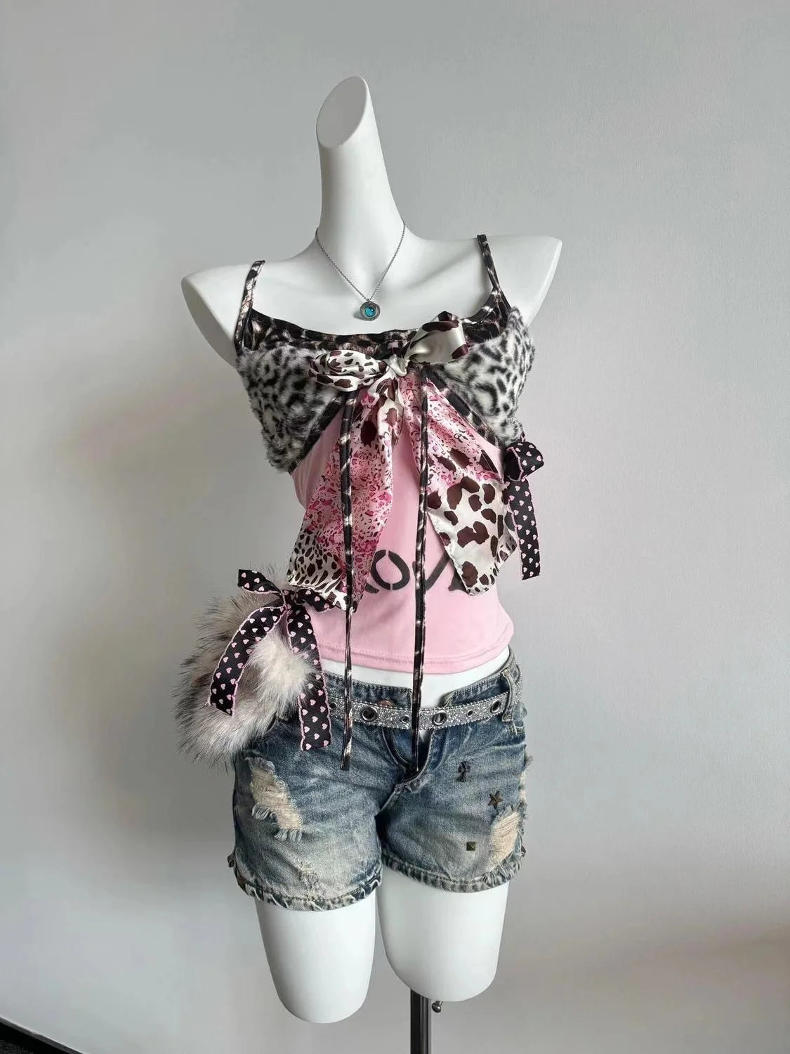 Y2K Retro Polka Dot Lace Tops Women Sweet Hot Girls Summer Vintage Cute Strappy Y2K Harajuku Grunge Casual Fashion Vest New