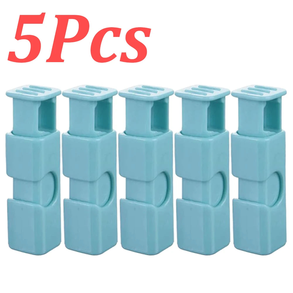 1-60Pcs Food Sealing Clips Squeeze Bread Bag Plastic Bag Sealing Clips Snack Bag Moisture-proof Fresh-keeping Clips Reusable