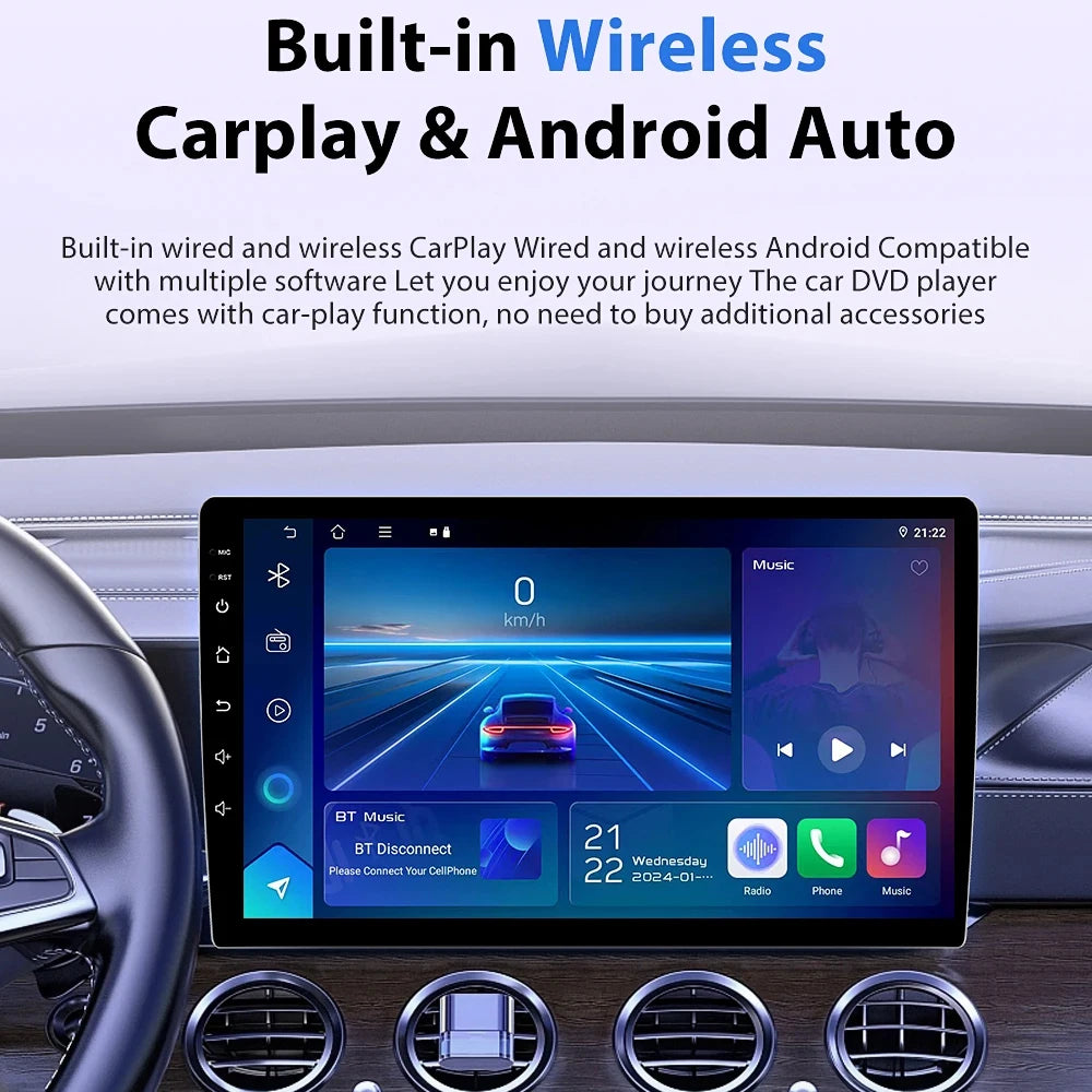 Car Stereo with Apple CarPlay & Android Auto, Compatible with Honda Civic 9 (2012-2015)