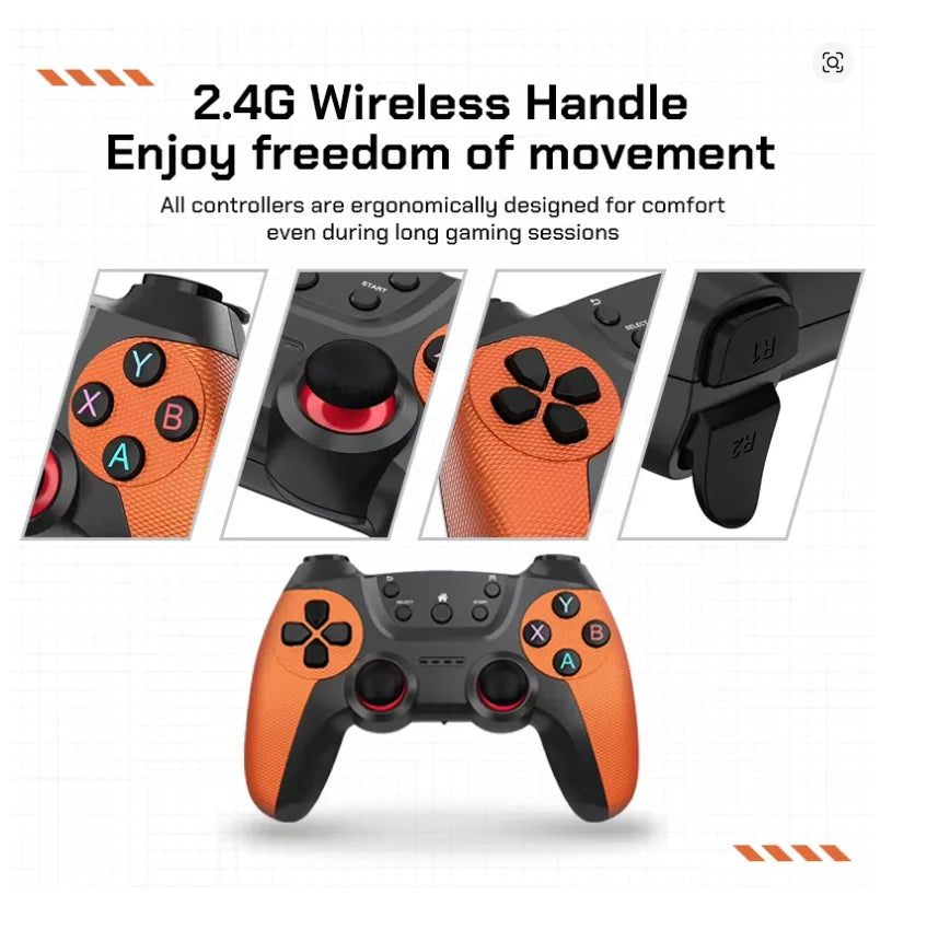 2026 X10 Pro 128G Built In 50000 Retro Games 50 Emulators Videojuegos Consola Rechargeable Gamepad X10 Pro Game Stick 4K