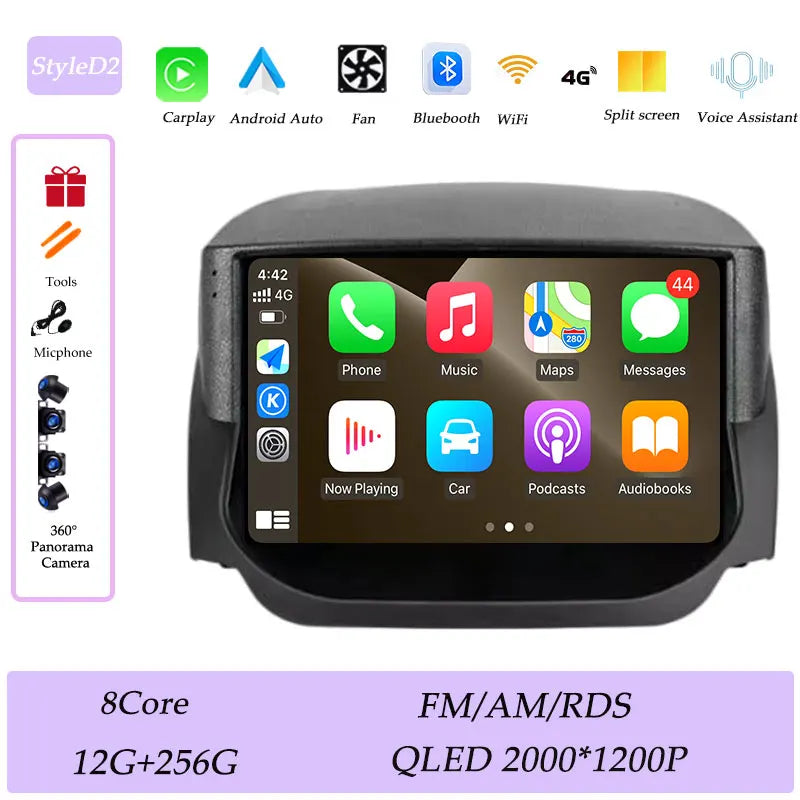 Android Car Stereo for Ford EcoSport (2014–2018) — Wireless CarPlay, GPS, WiFi, Bluetooth, Split Screen
