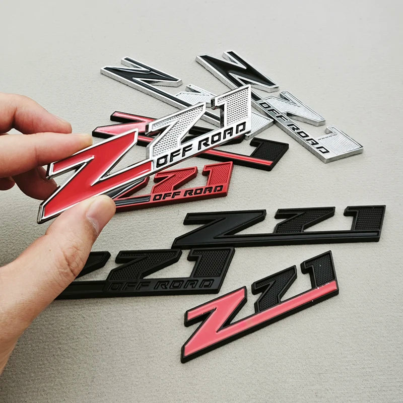 3D Metal Logo Z71 Emblem Car Front Grille Badge Trunk Sticker For Chevrolet Tahoe Colorado Cheyenne Chevy Silverado Accessories
