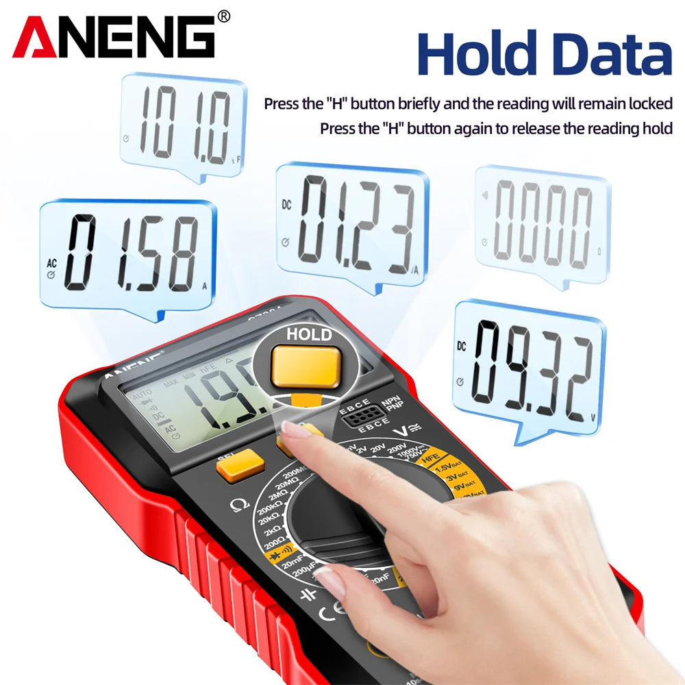 ANENG SZ304 Digital 2026 Counts Multimetes AC/DC Votage Current Resistance Ohm NCV High Precision Professional Multimetro Tester