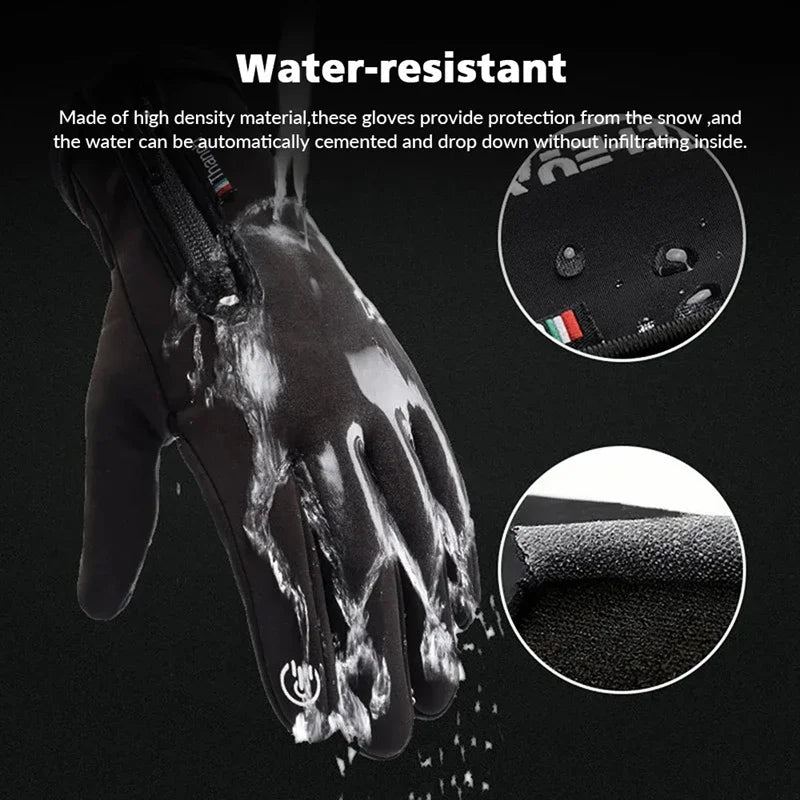 Thermal Touchscreen Winter Gloves, Windproof Ski Gloves