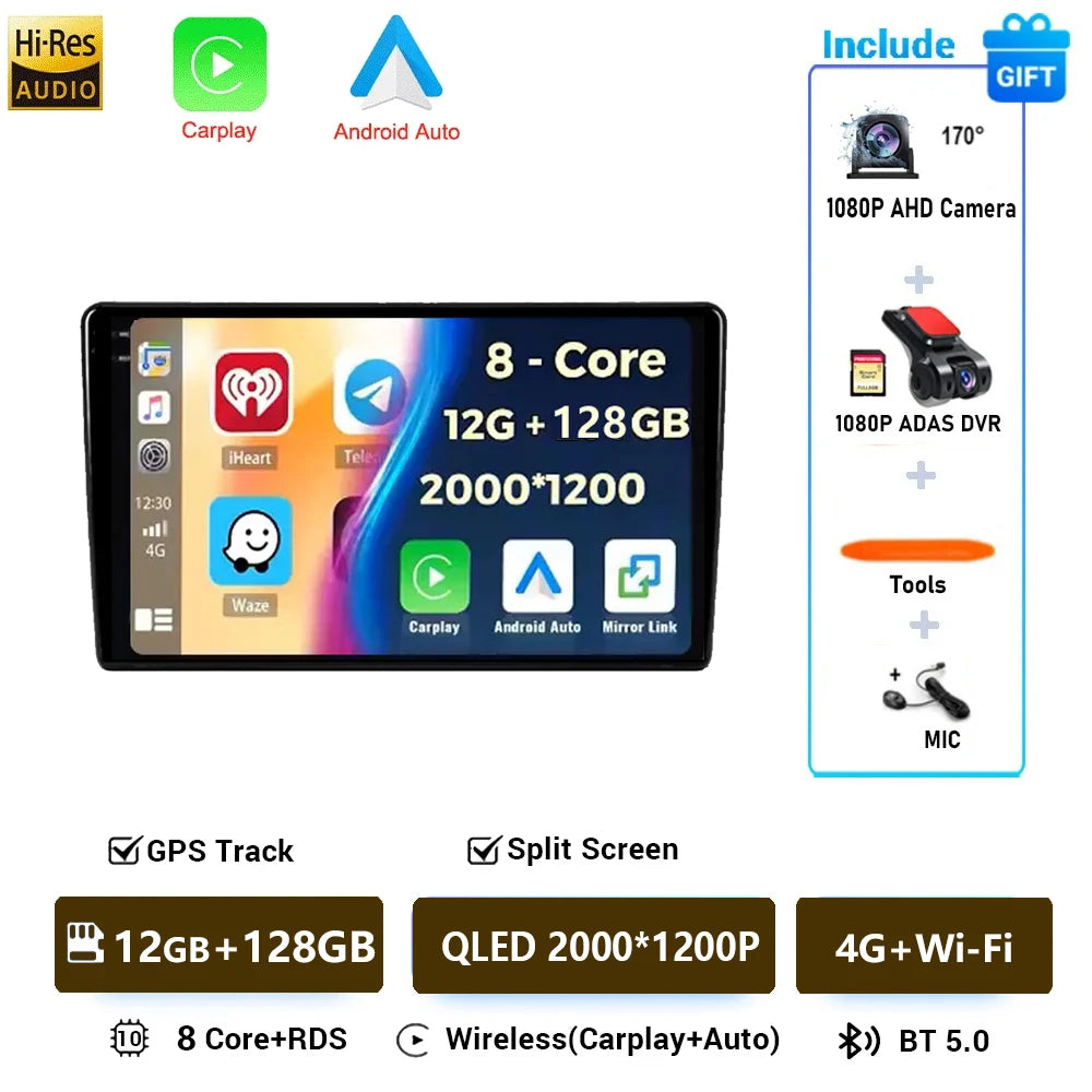 Android 16 Carplay For Citroen C5 2008-2017 Car Radio Auto 4G GPS Navigation Multimedia Video Player Stereo Multimedia Video