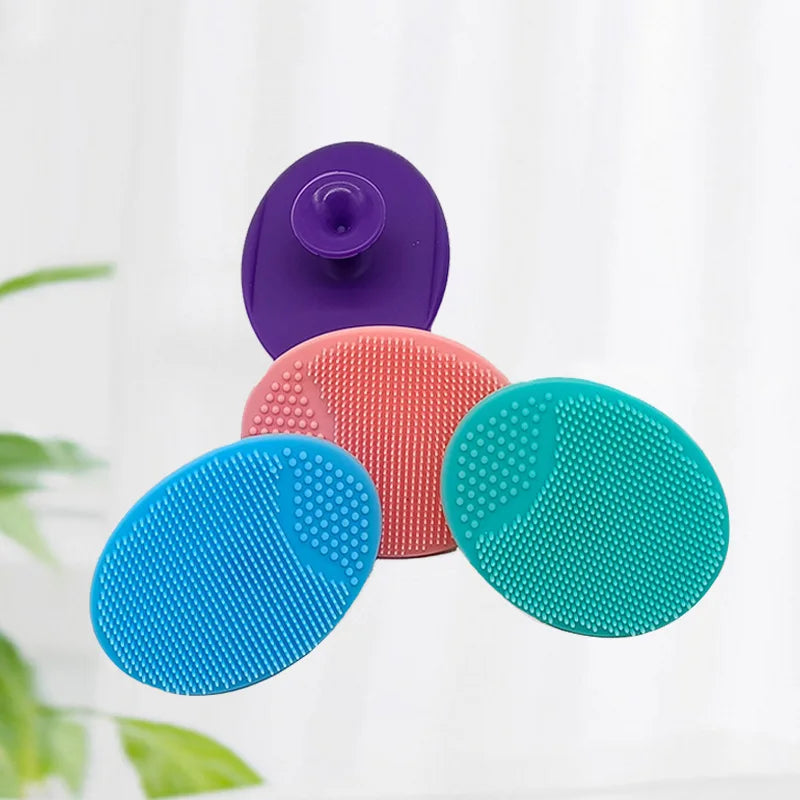 1Pcs Portable Facial Cleansing Brush Deep Cleansing Skin Exfoliating Pore Removing Soft Silicone Brush Face Cleansing Brush