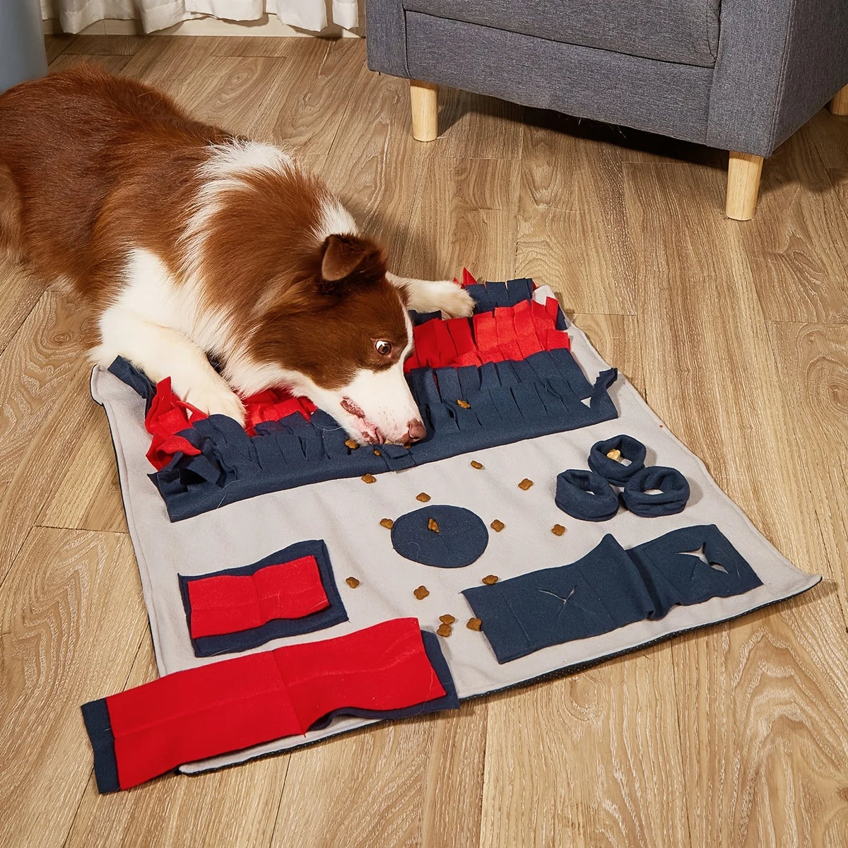 Square Dog Snuffle Mat - Slow Eating & Scent Game