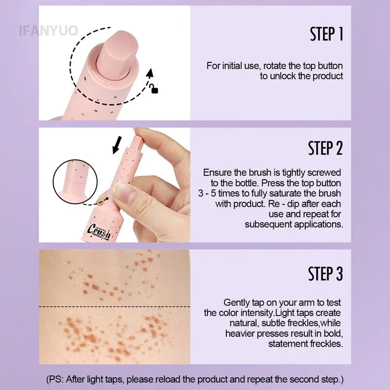 Liquid Air Cushion Freckle Stamp Pen Five-point Head Freckle Natural Simulation Fake Dot Spot Pen Waterproof Lasting Makeup