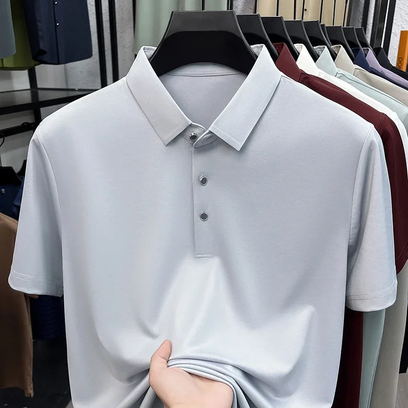 Men's Collared Polo Shirt - Quick-Dry Moisture-Wicking, Daily Wear