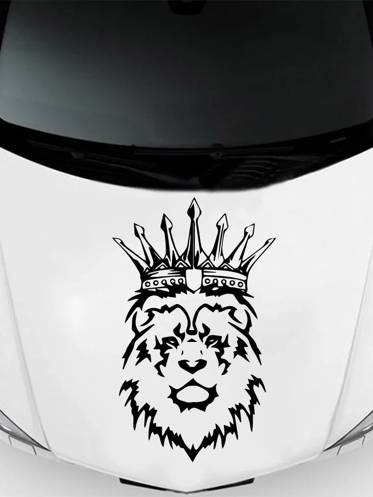 20/25/30cm Car Decals Stickers Sticker Beauty Lion Custom Goods PVC Motorcycle Auto Decoration Car accessories Vinyl Products