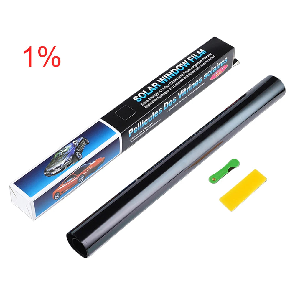1 Roll Car Window Tint Film 1/5/15/25/35/50 Percent Car UV Protector Foils Glass Summer UV Protector Sticker Films