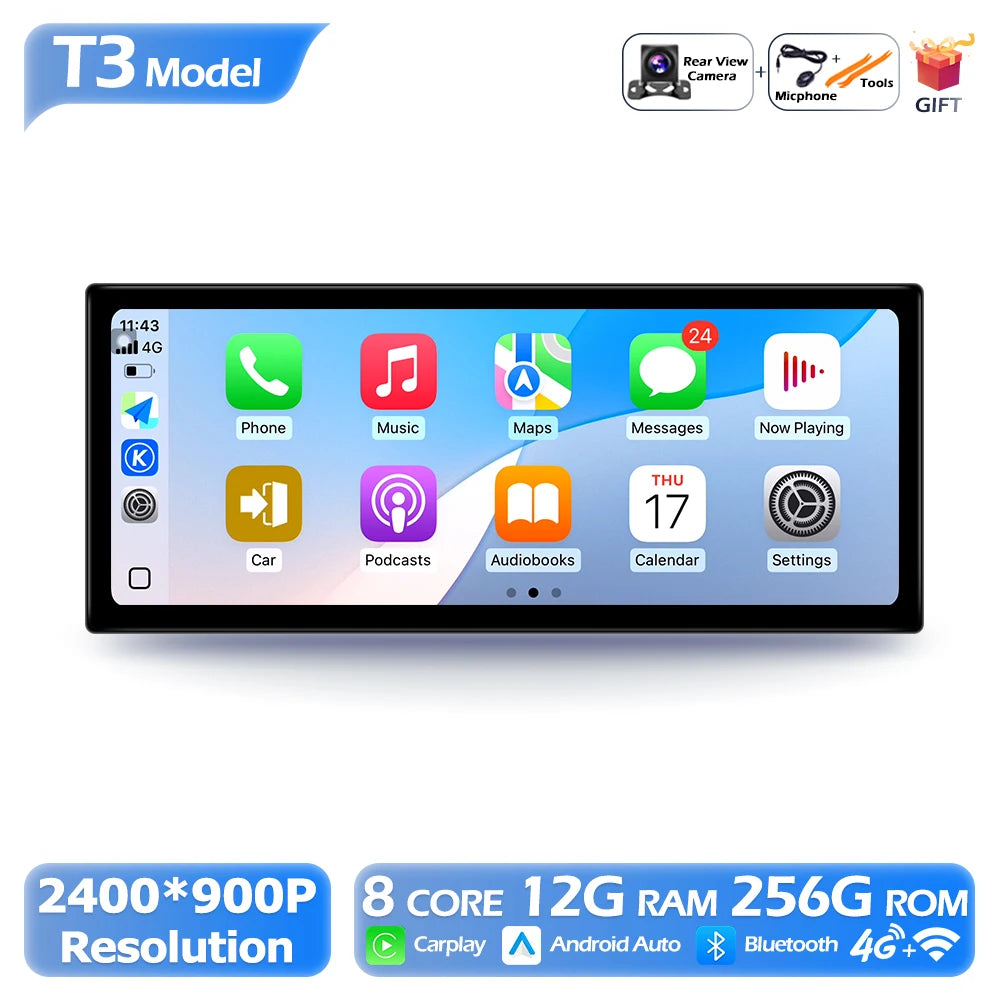 Android OS 12.3 inch For Toyota Corolla 2019-2023 E210 Car Radio Multimedia Video Player Navigation GPS Auto Carplay Bluetooth