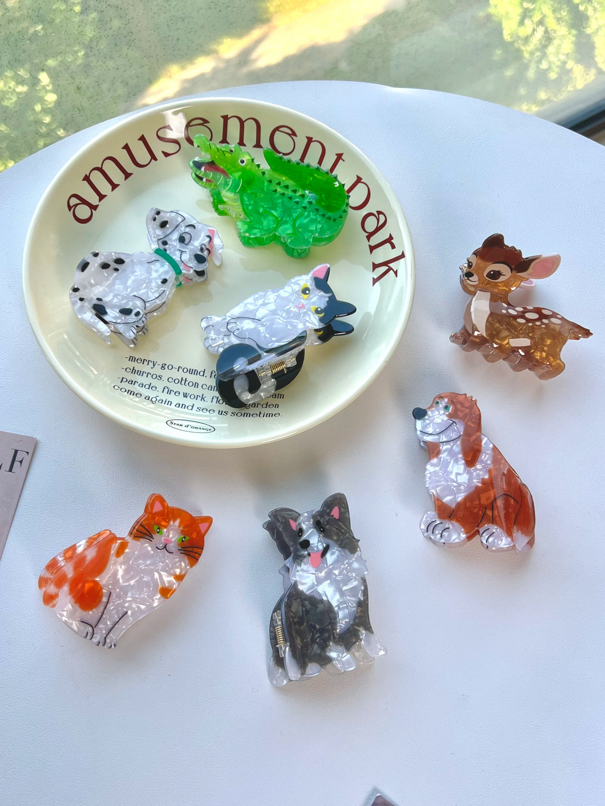 Animal Claw Hair Clips. Unique and casual summer family style. Acetate, handmade. High - quality. Fashion - trendy.