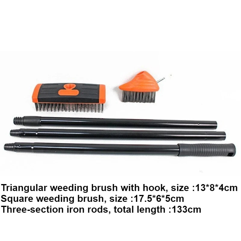 Weed Remover Tool Brush Gardening Cleaning Tool Kit Multi-functional Outdoor Grass Weed Puller Tools Set Household Manual Tools