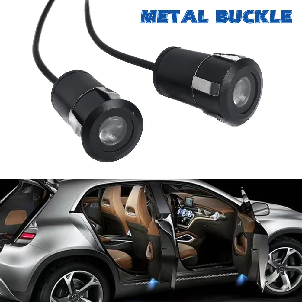 Universal Car Door Badge Welcome Logo Light Laser Projector Lamps Accessories Kits Car LED Logo Ghost Shadow Night Light