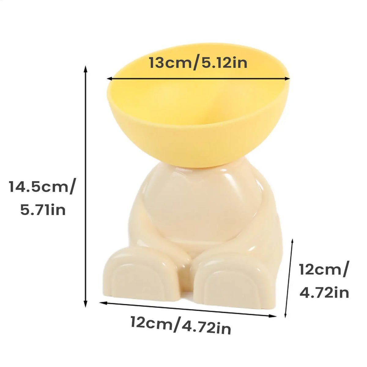 Raised Cat Feeding Bowl - Non-Slip Elevated Food Dish – photo 6