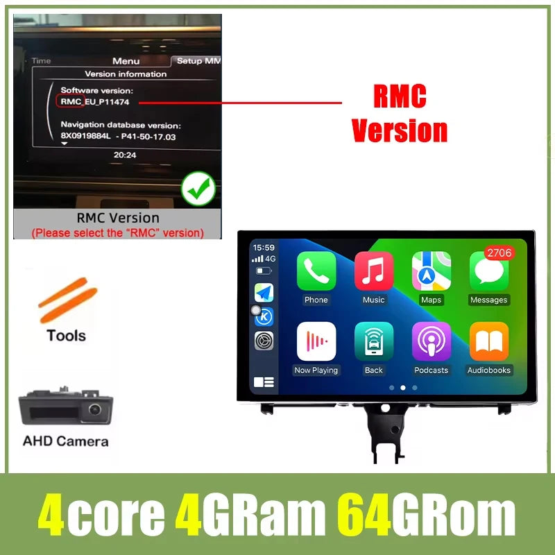9" Android Car Stereo for Audi A6 C7 & A7 (2012–2018) — CarPlay, Android Auto, GPS, Bluetooth, WiFi